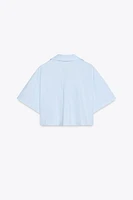POPLIN CROPPED SHIRT
