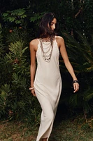 COMBINATION CROCHET MIDI DRESS