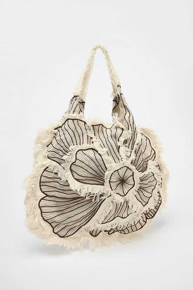 MAXI SHOPPER BRODERIES FLEUR