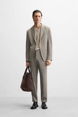 PANTALON DE COSTUME À CHEVRONS