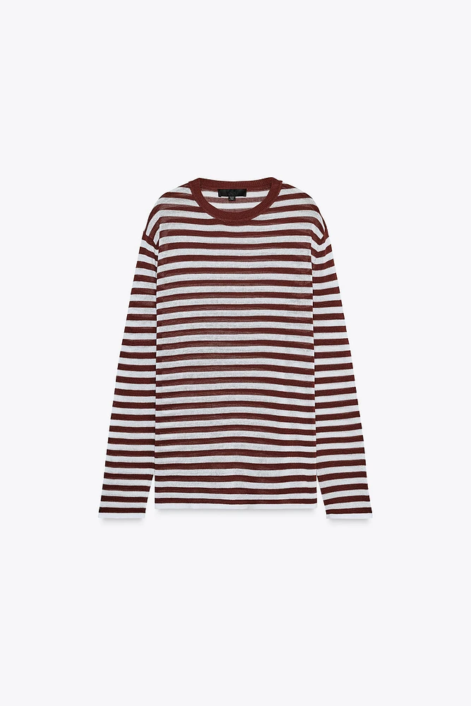 PULL RUSTIQUE À RAYURES