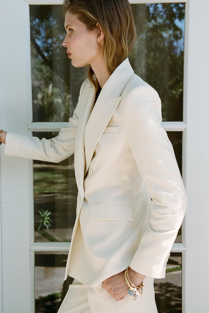 BLAZER LONG À BOUTONNAGE CROISÉ