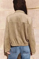 FAUX SUEDE JACKET