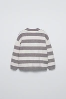 STRIPED KNIT SWEATER