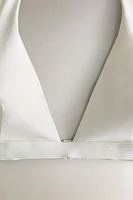 PLAIN TRIANGLE BEACH BIKINI TOP