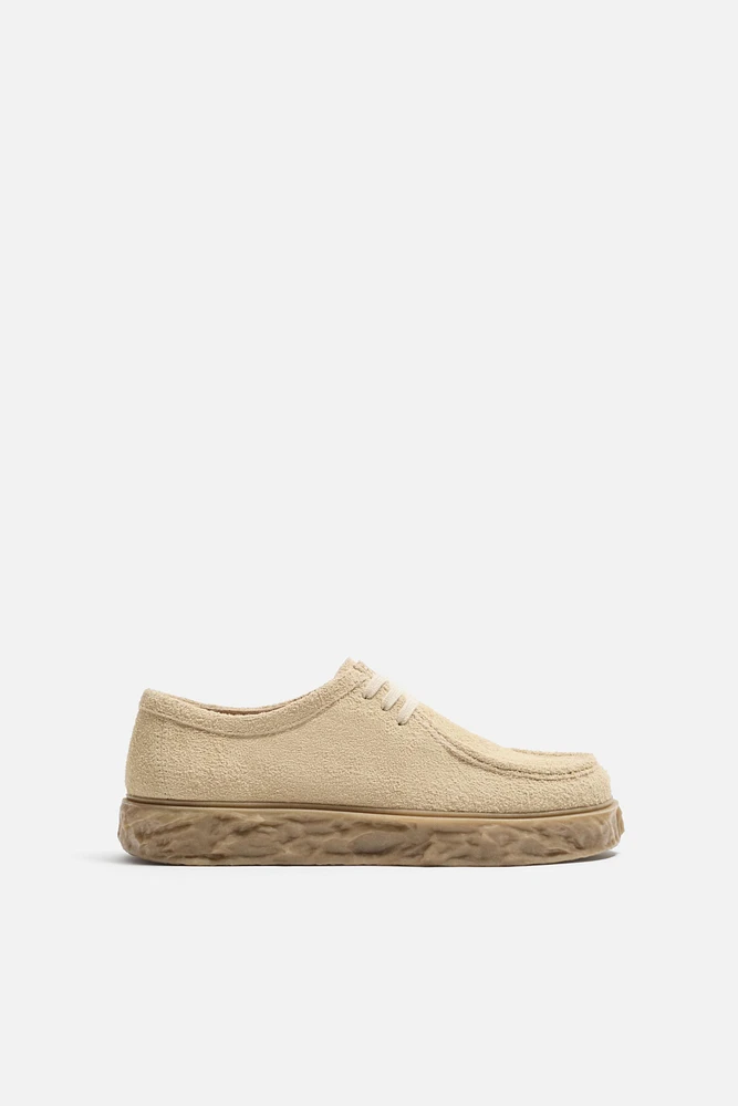 CHAUSSURES EN CUIR À SEMELLE IRRÉGULIÈRE