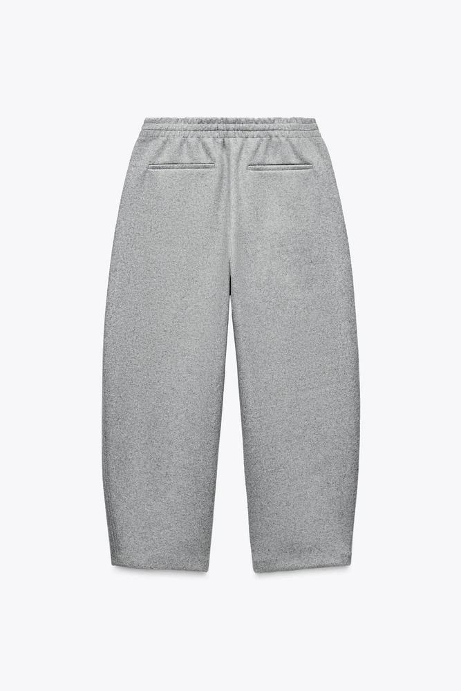 DRAWSTRING BARREL FIT SWEATPANTS
