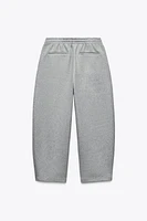 DRAWSTRING BARREL FIT SWEATPANTS