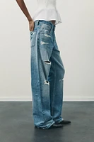 JEAN TRF DÉCHIRURES TAILLE NORMALE