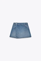 JUPE-CULOTTE EN JEAN TRF