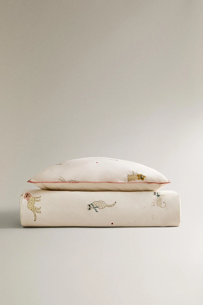 HOUSSE DE COUETTE ENFANT GUÉPARD