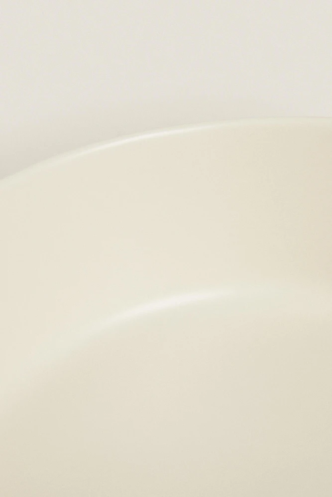 STONEWARE PET FOOD BOWL