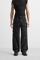 POCKET DENIM CARGO PANTS