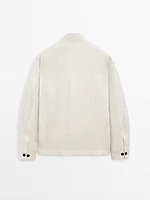 Total look linen overshirt