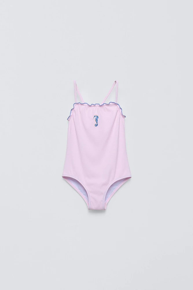 6-14 YEARS / SEAHORSE SWIMSUIT