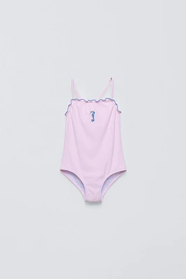 6-14 YEARS / SEAHORSE SWIMSUIT
