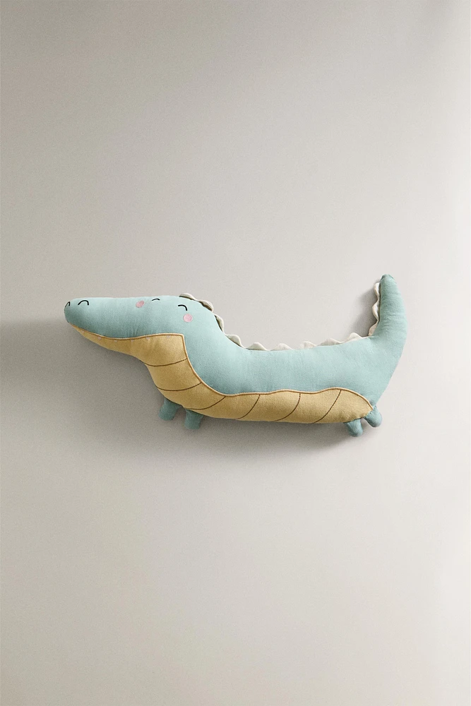 COUSSIN ENFANT COTON CROCODILE