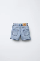 BERMUDA EN JEAN DÉCHIRÉ