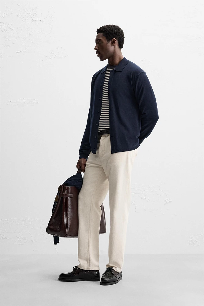 LYOCELL BLEND KNIT SHIRT