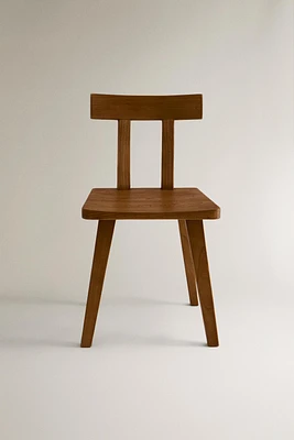 WOODEN CHAIR WITH BACKREST
