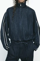 COMBINED STRIPE DENIM JACKET