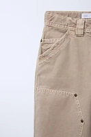 PANTALON CARPENTER À JAMBES LARGES AVEC POCHES