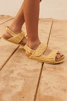 RAFFIA EFFECT SANDALS