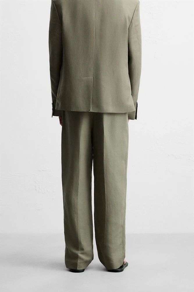 LYOCELL - LINEN SUIT PANTS
