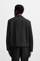 HERRINGBONE TEXTURED JACKET