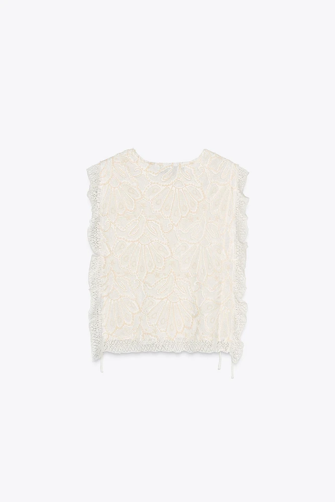 SIDE TIE KNIT TOP