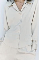 CHEMISE STYLE PYJAMA SATINÉE