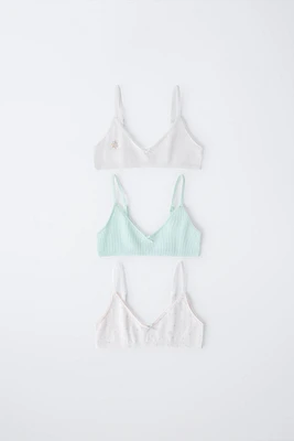 9-14 YEARS/ THREE-PACK OF PATCHWORK TOPS