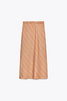 ZW COLLECTION 100% LINEN MIDI SKIRT