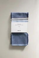SET OF STRIPED DYED THREAD NAPKINS (SET OF 2)