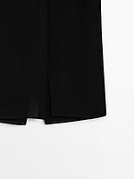 Jupe-culotte longue lin