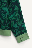 CHEMISE EN SOIE À IMPRIMÉ CARPES ÉDITION LIMITÉE