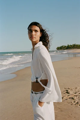 TOP RUSTIQUE À BOUCLE