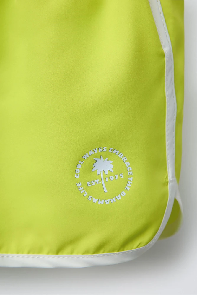 2-6 YEARS/ PALM TREE SWIM SHORTS