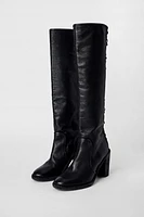 BOTTES À LACETS EN CUIR KATE MOSS X ZARA