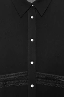 CHEMISE FLUIDE AVEC ENTRE-DEUX