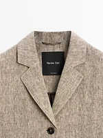 Lightweight 100% linen coat