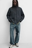 BLOUSON EFFET CIRÉ
