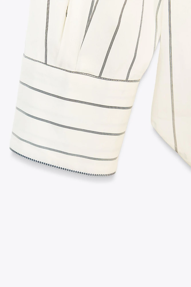 ZW COLLECTION STRIPED OVERSIZE SHIRT
