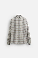 CHEMISE STRUCTURÉE À CARREAUX