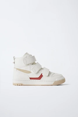 STRAPPY HIGH-TOP SNEAKERS