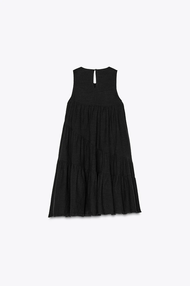 PANELED FULL CUT DRESS X FANGLU LIN