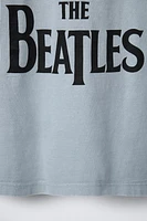 THE BEATLES © DISTRESSED-EFFECT PRINT T-SHIRT