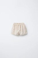 LINEN BLEND SHORTS