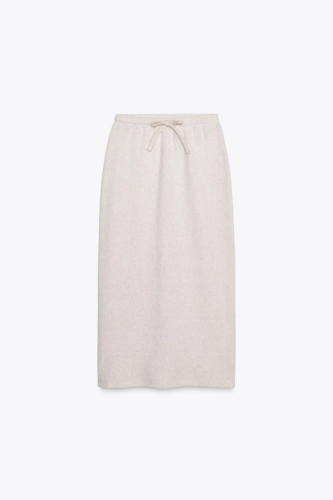 SOFT RUSTIC MIDI SKIRT