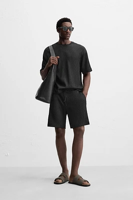 RELAXED FIT JACQUARD SHORTS